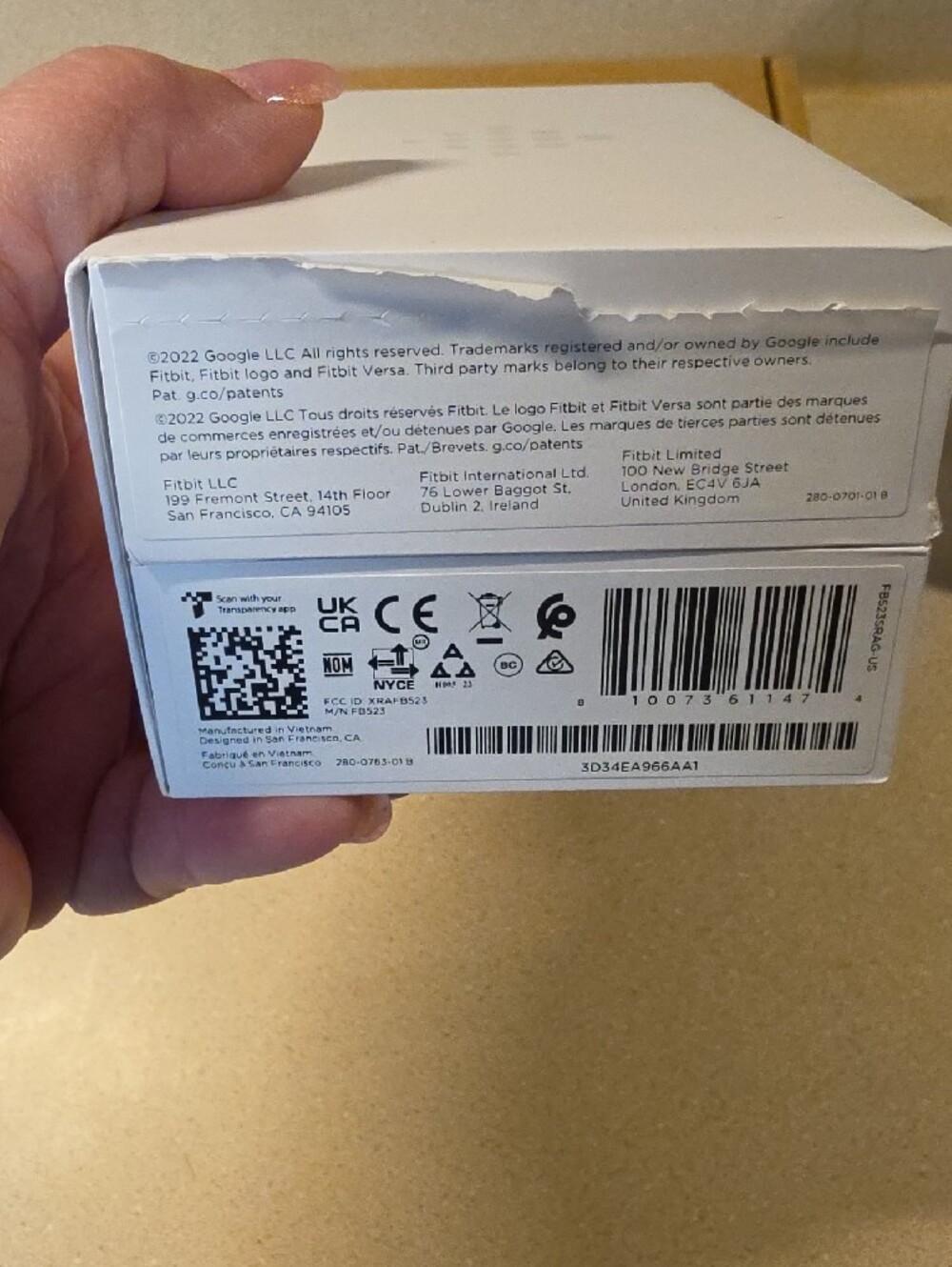 fitbit Versa 4 Smartwatch — Slate Blue Band Waterfall - Picture 6 of 6